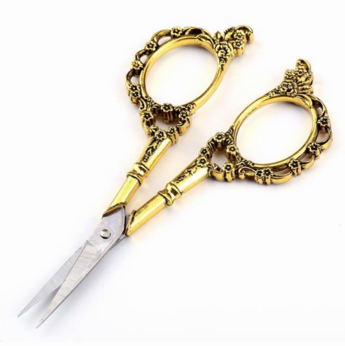 European Stainless Steel Vintage Plum Blossom Scissors