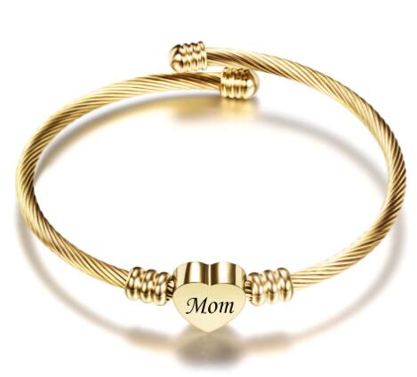 Cherished Mom Stainless Steel Bracelet