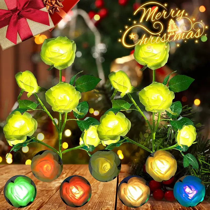 Color-Changing Solar Garden Roses