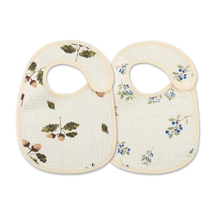 Thin Kids' Bib - Pure Cotton Waterproof Gauze Towel